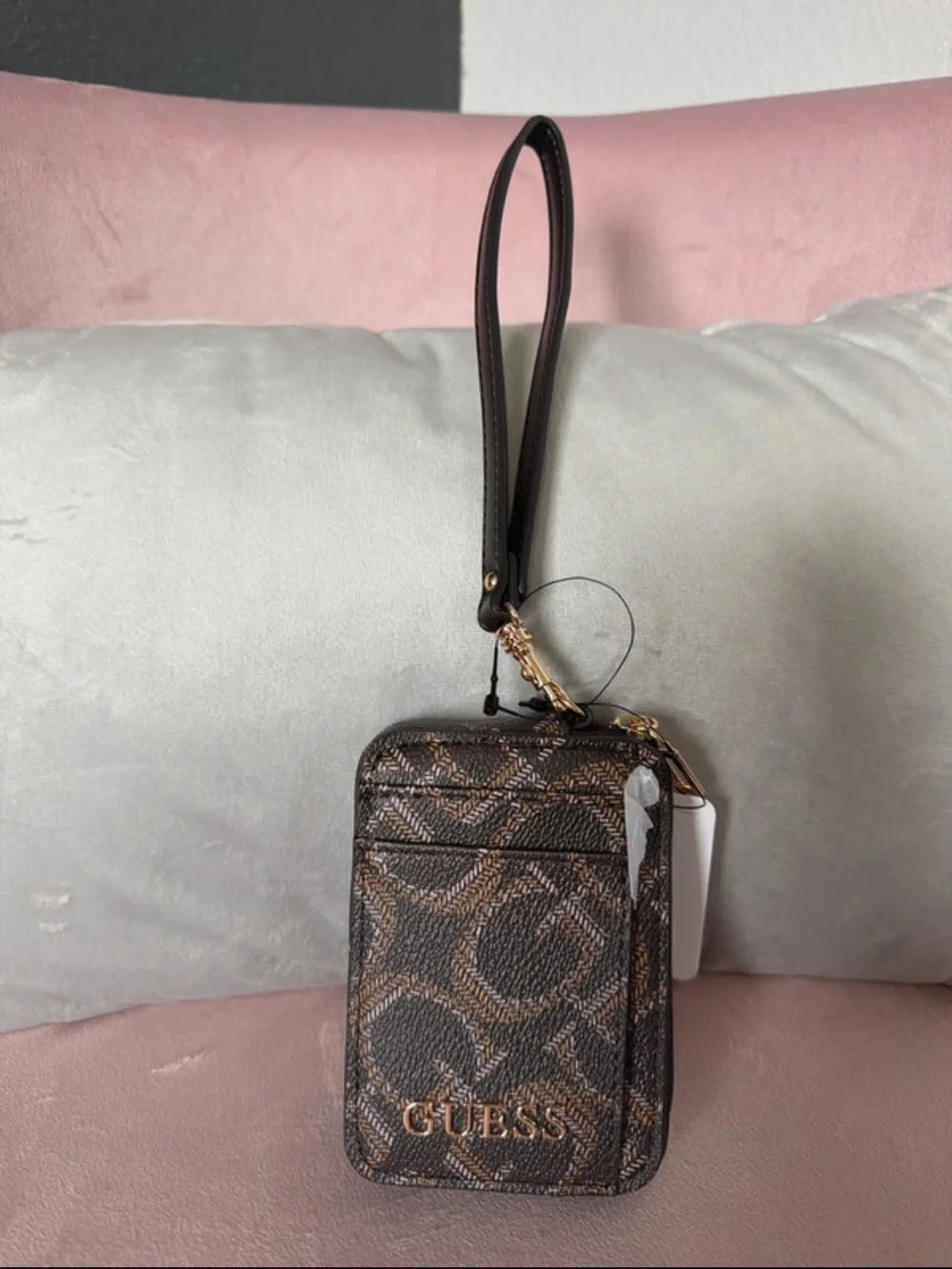 Guess compact wristlet